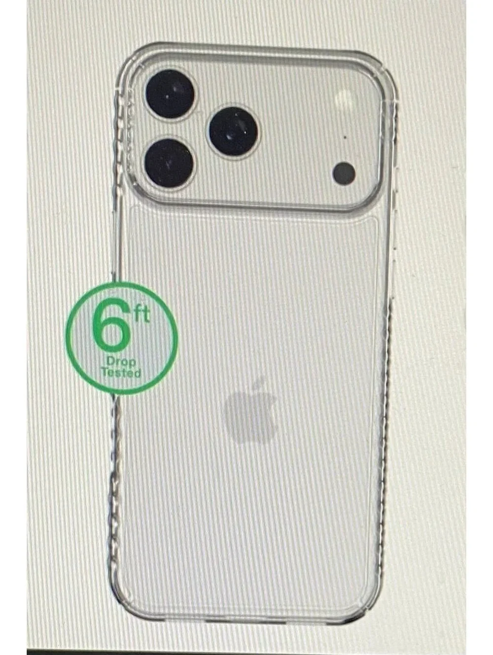 Onn Protective Gel Case for iPhone 17 Pro Max Clear